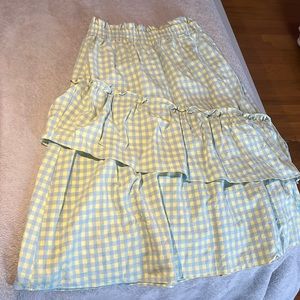 AliceBlue plaid skirt